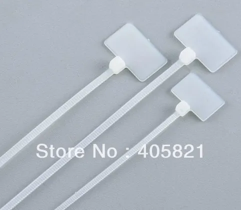 

250 pcs/bag 4*200 Marker nylon cable ties/ label plate size W15mm*L25MM