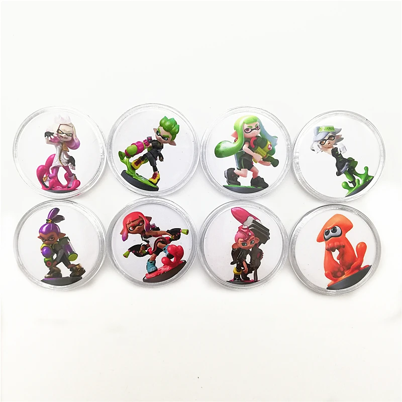 16 шт полный набор Splatoon 2 NFC игровая карта Amiibo коллекция монет NTAG215 наклейка печатная бирка для NS Switch 3DS Быстрая