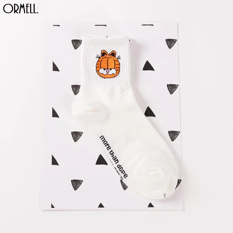 Модные хлопковые носки с принтом розовой Пантеры для женщин на осень и зиму милые