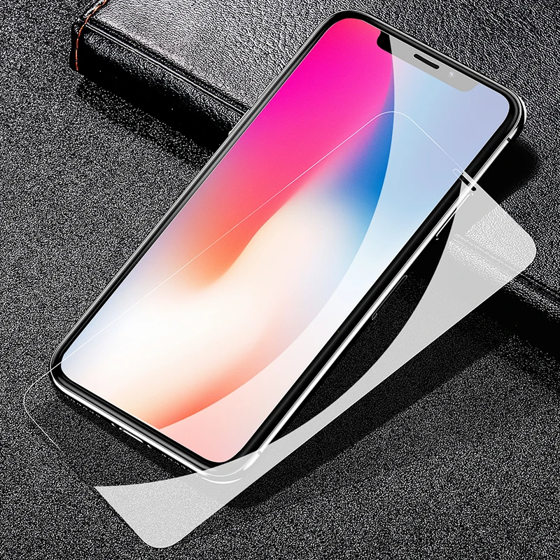 Защитное стекло USAMS для iPhone 0 15 мм из углеродного волокна 9 H 3D полное покрытие