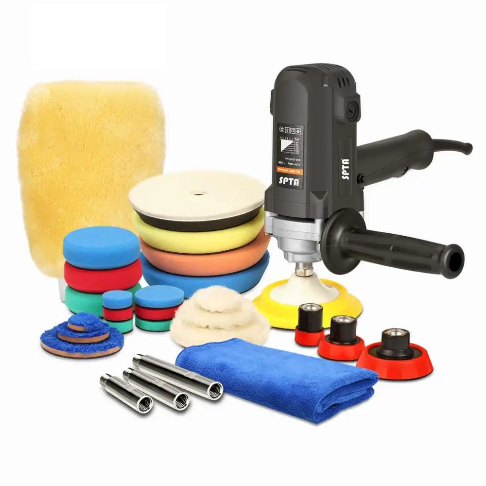 Polisher Sets SPTA 1 2 3 5 дюймов 900 Вт роторный Автомобильный Электрический шлифовальщик полировщик Ro полировальный станок колодки Набор для автоматического полировки полировальных инструментов - Цвет: Polisher Sets