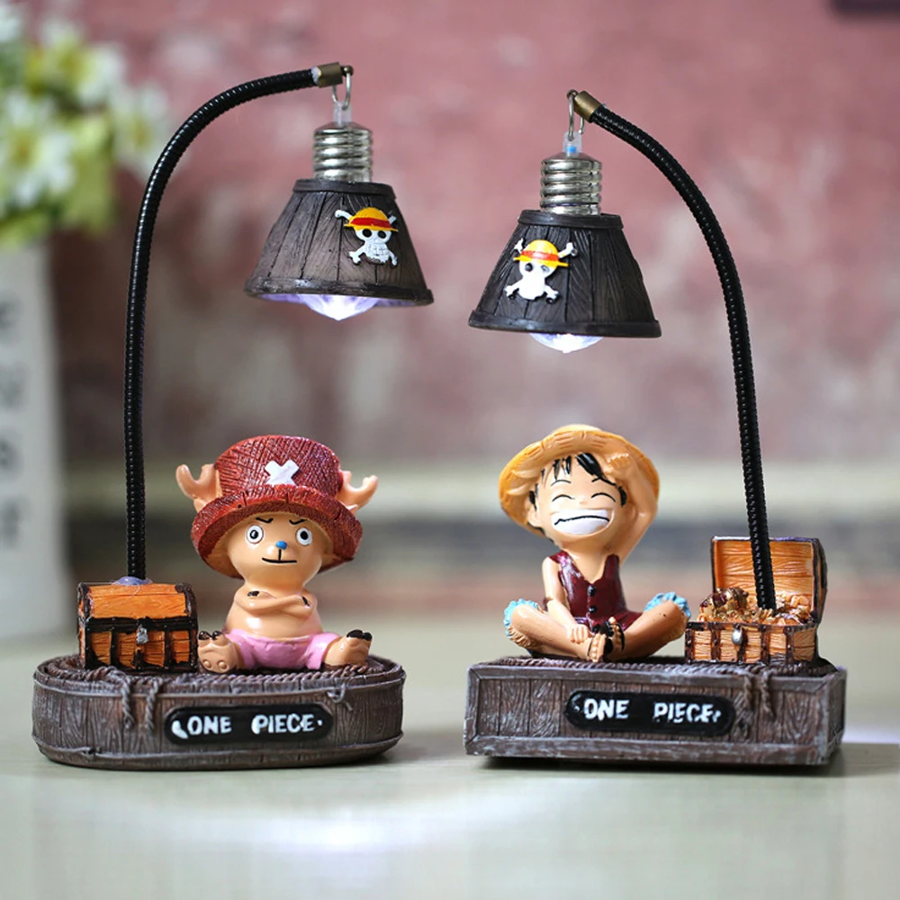 S. orange Anime ONE PIECE Monkey D. Луффи и Тони Чоппер настольная лампа LED ночник декоративное