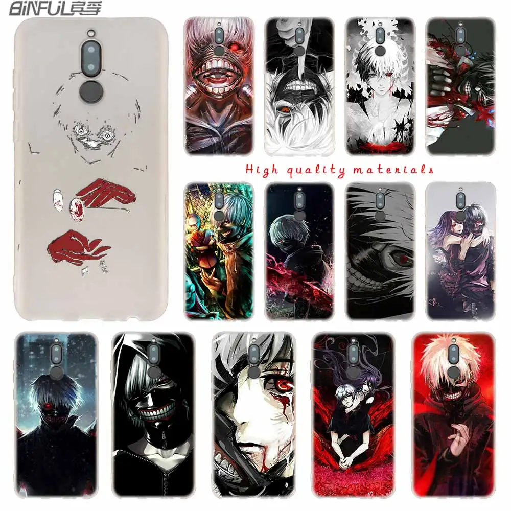 Аниме Tokyo Ghoul Мягкий силиконовый чехол для Huawei Mate 10 Lite 20 Pro 20X S Y5 2017 Y9 2018 2019 NOVA 3 3i 4