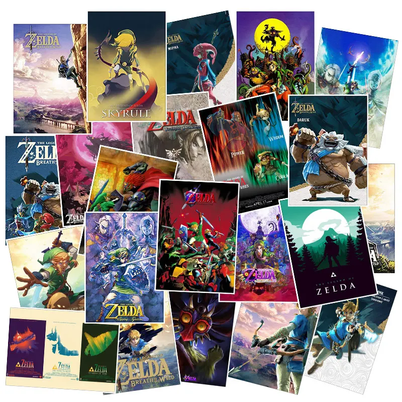 25 шт./упак. не повторяет легенда о Зельде аниме наклейки для автомобиля ноутбука