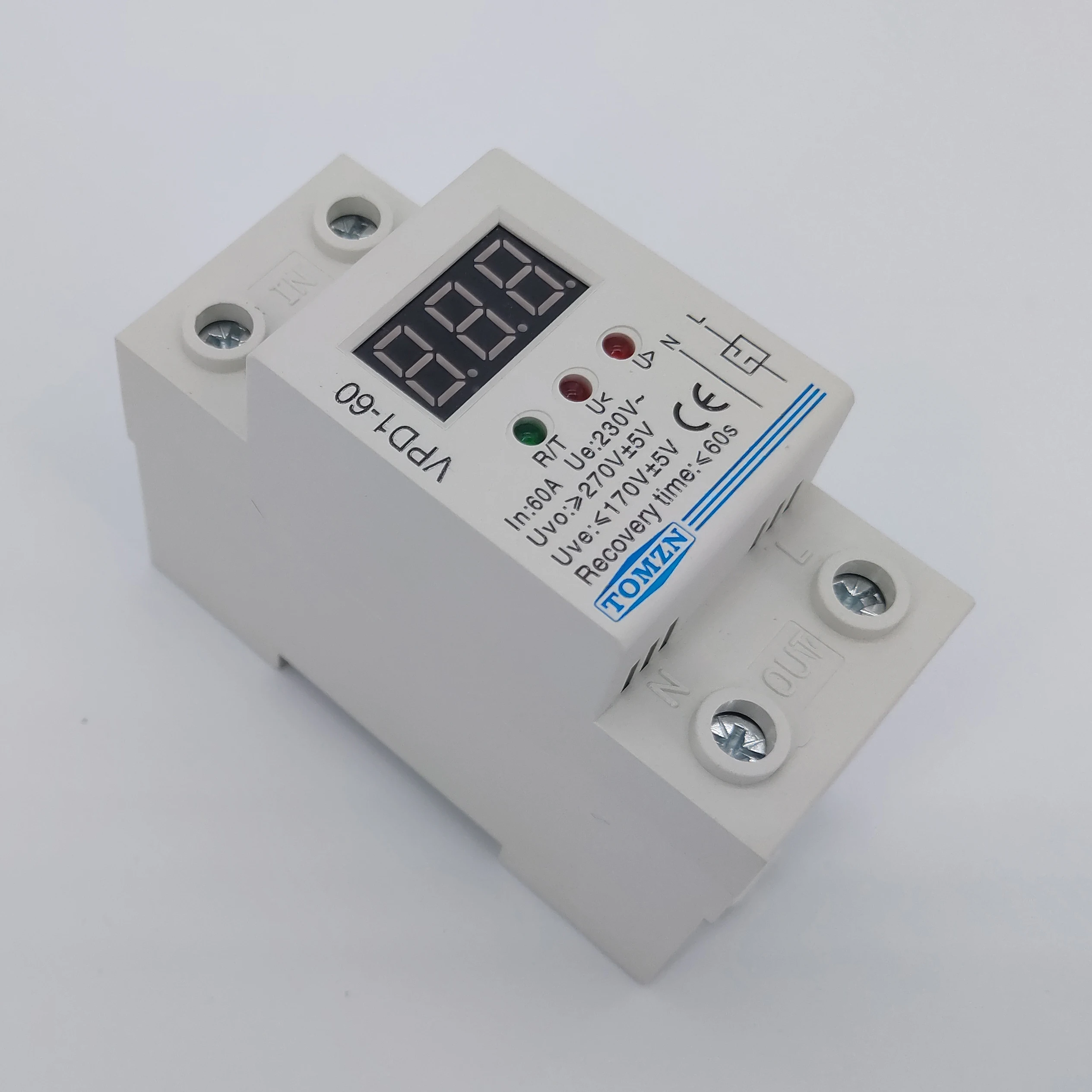 Фото VPD1 40A 60A 220 В Повторное подключение перенапряжения и защиты от напряжения защитное VPD1 40A 60A 220 В Повторное подключение перенапряжения и защиты от напряжения защитное