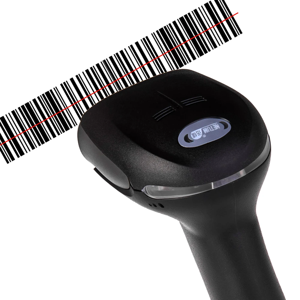 Портативный USB сканер штрих-кода NETUM NT-2012 проводной лазерный считыватель 1D для