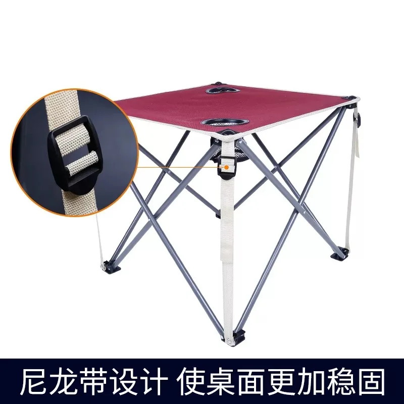 Satin Al Açık Katlanır Oxford Kumaş Demir Tüp Seti Kombinasyonu Plaj Kendinden Tahrikli Taşınabilir Açık Kamp Piknik Masa Ve Sandalyeler