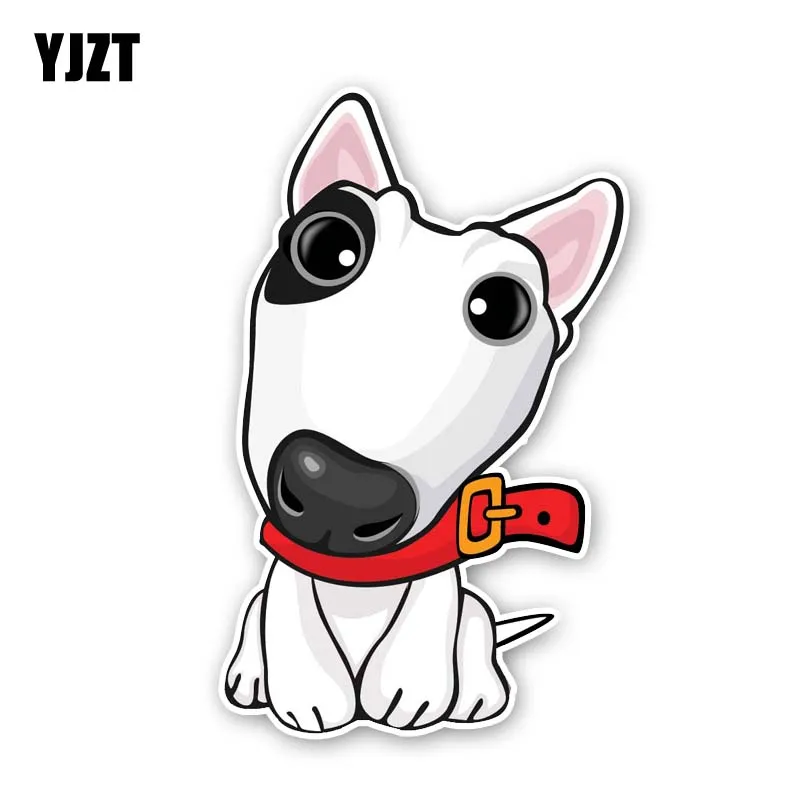 

YJZT 9.6CM*15.2CM A Lovely Dog Fashion PVC Decal Car Sticker 12-300447