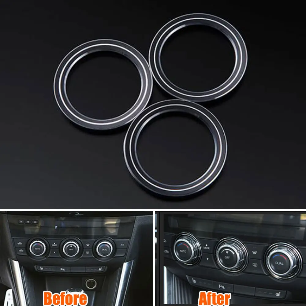 Автомобильный Стайлинг 3 шт. алюминиевый AC кондиционер Управление ручки