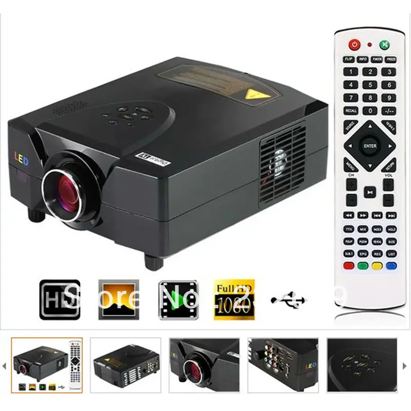 Новинка дома портативный мини HD проекторы кино поддержка портативных пк VGA / а . в S