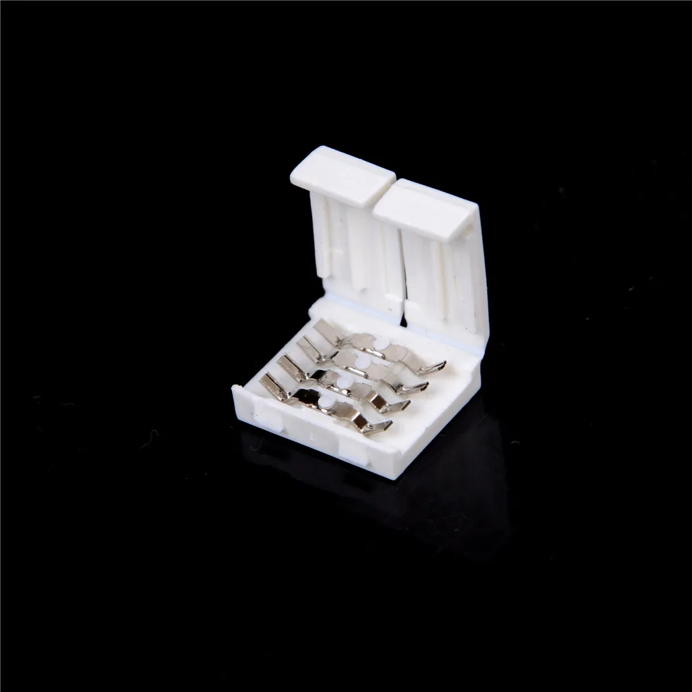 10 шт./лот оптовая продажа без пайки мм 4 Pin RGB Светодиодная лента коннектор адаптер