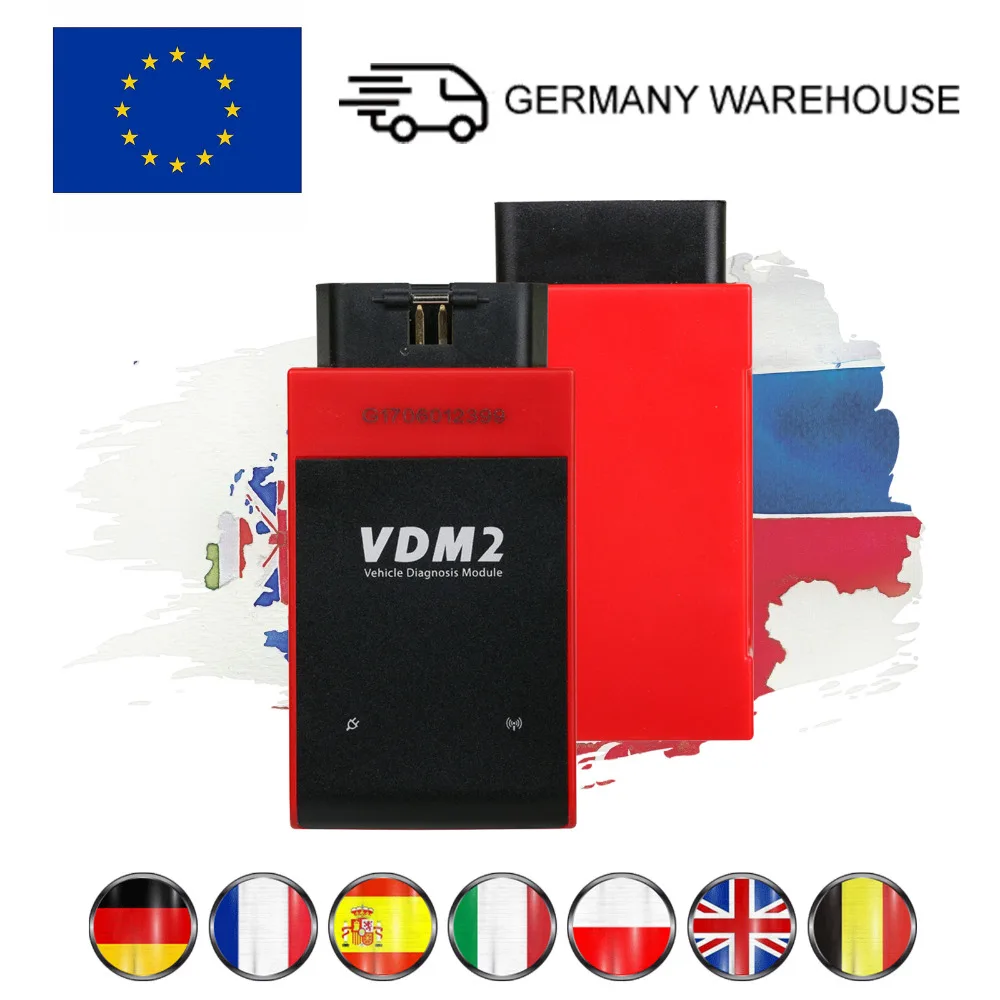 ЕС VDM2 ВДМ II V3.9 полный Системы OBD2 автомобиля диагностический инструмент ABS CSM PATS PCM