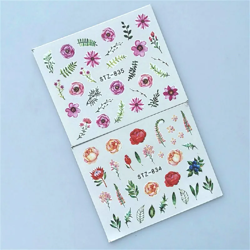 29 шт. свежие летние самодельные наклейки для ногтевого дизайна полые Переводные