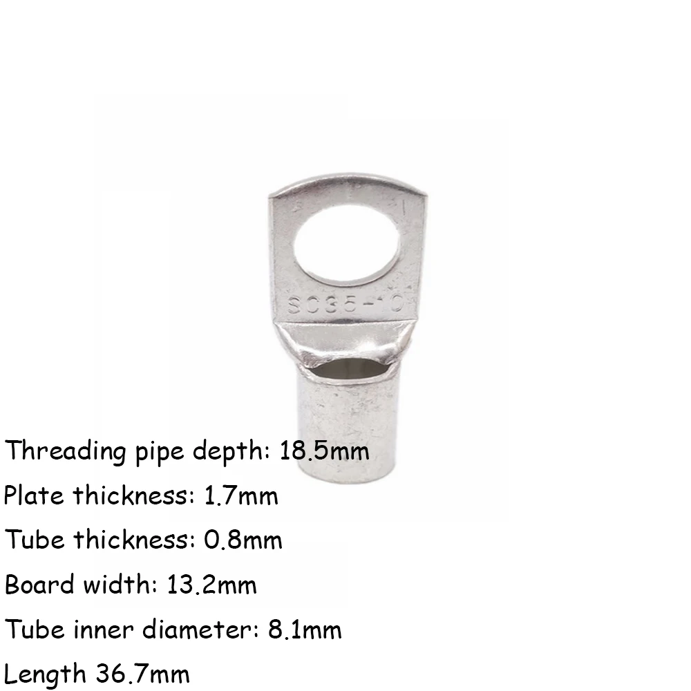 Оловянная медная Клемма фотосессия фотоэлемент отверстие под болт кабельные