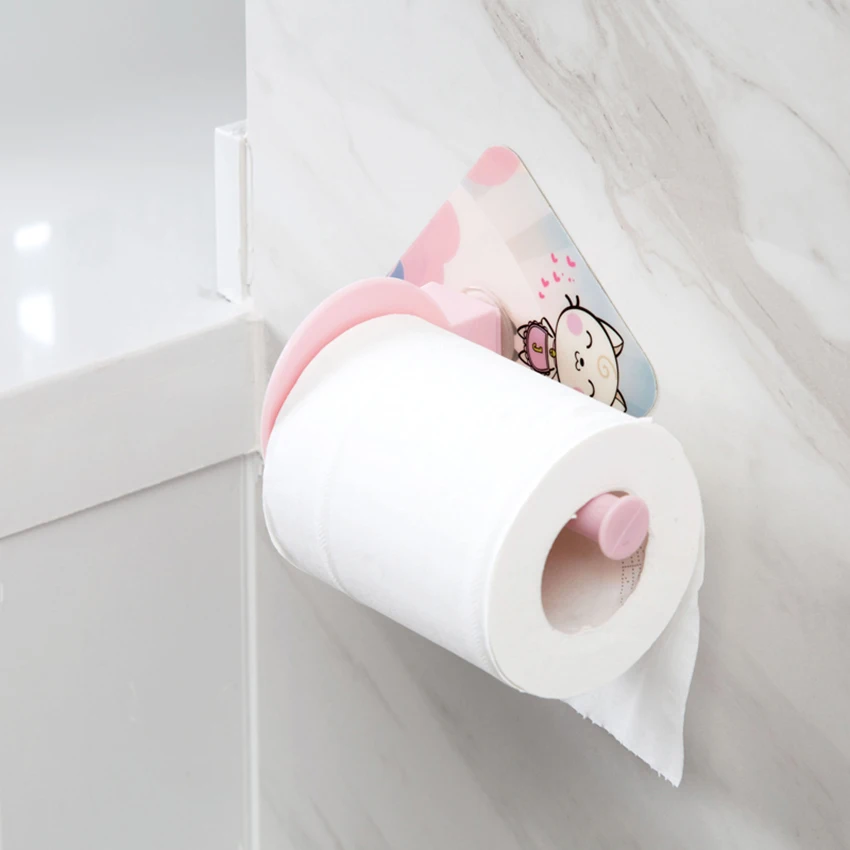 1 шт. Туалет Бумага держатель Ванная комната самоклеющийся для бумажных