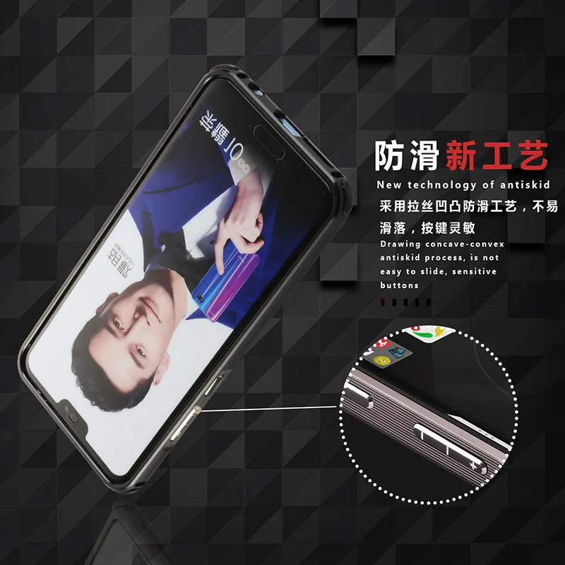 Для huawei Honor 10 чехол Роскошный Алюминиевый металлический бампер для huawei Honor 10 чехол из углеродного волокна для телефона Honor 10 жесткий чехол металлический корпус