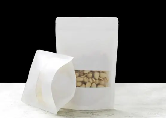 Сумка на окно из крафт бумаги AAA Great Ziplock белая сушеная еда фруктовый чай