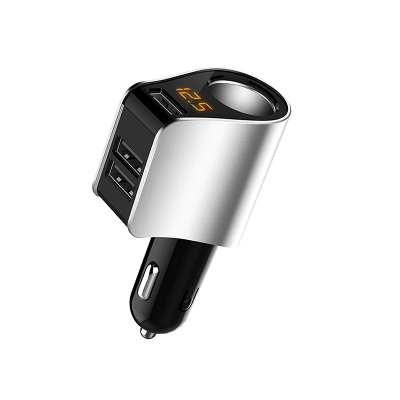 Автомобильное зарядное устройство USB с 3 портами Универсальное из сплава а для