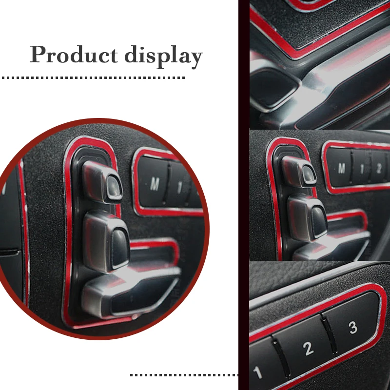 CNPARTS 6 шт. для Mercedes W204 W205 W212 W218 X204 X166 C E GLK GL ML Class GL450 AMG аксессуары автомобильного