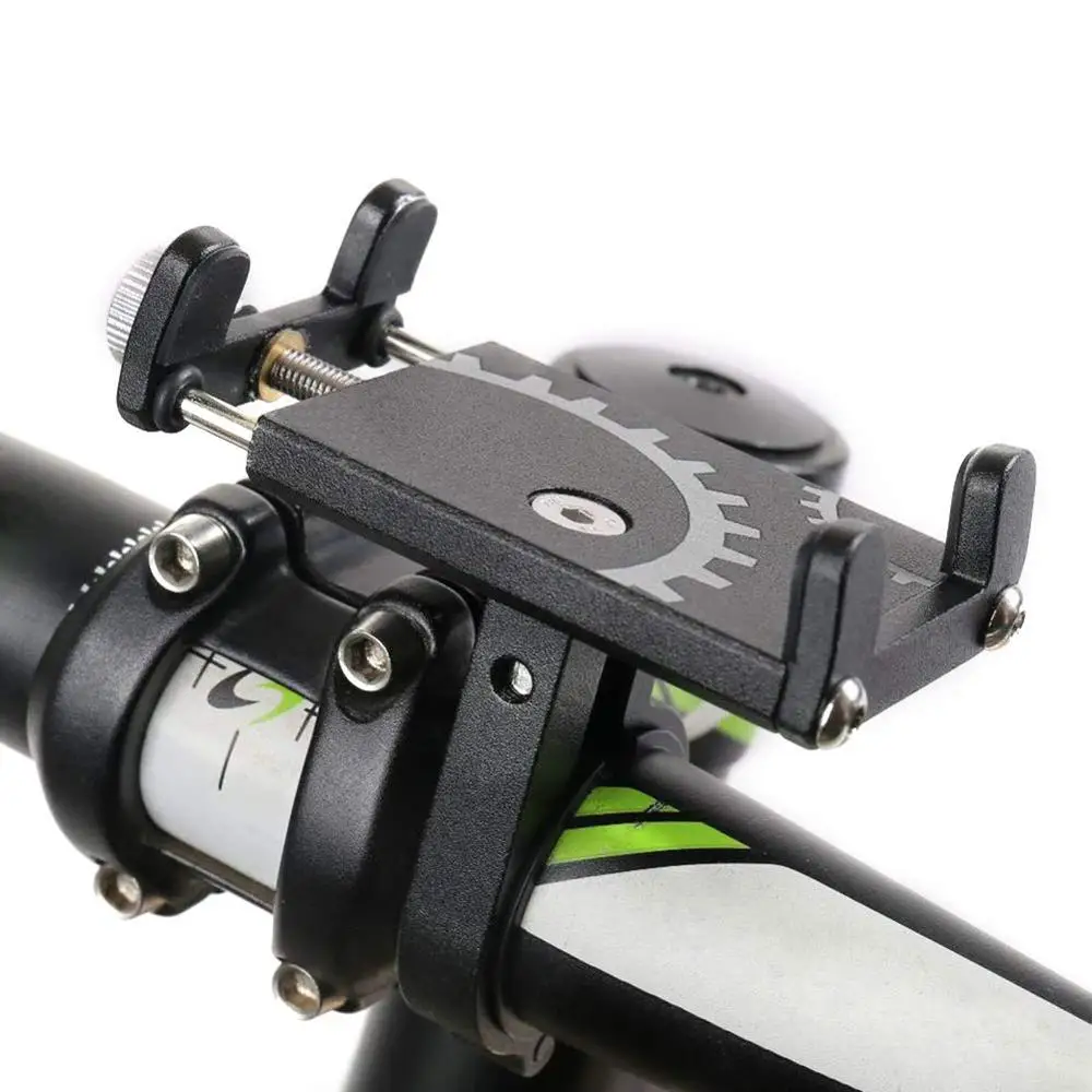 motorcycle cell phone holder aluminum alloy bicycle phone holder bike handlebar cradle for iphone x 8 7 6 plus for xiaomi galaxy free global shipping