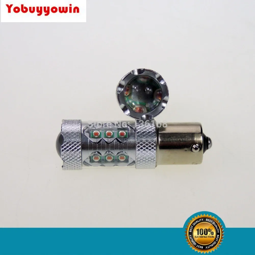 

382 1156 1157 P21W P21/5W PY21W BA15S BAY15D BAU15S 80W чипы CREE Светодиодные Автомобильные Сигналы поворота Задний стоп-сигнал лампа красный/янтарный/белый