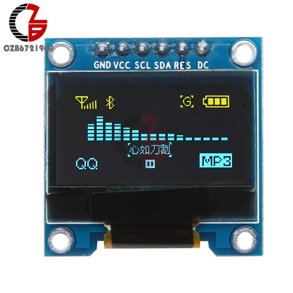 6Pin IIC I2C 0 96 дюйма OLED ЖК дисплей DIY модуль 12864 SPI интерфейс &quotчип привода SSD136 для Arduino