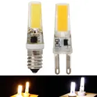 Миниатюрные светодиодные COB G9 E14 приглушаемые светодиодные лампы 6 Вт 9 Вт, силиконовые хрустальные лампы, холоднаятеплая белая лампа, хрустальные люстры, заменяемые галогенные