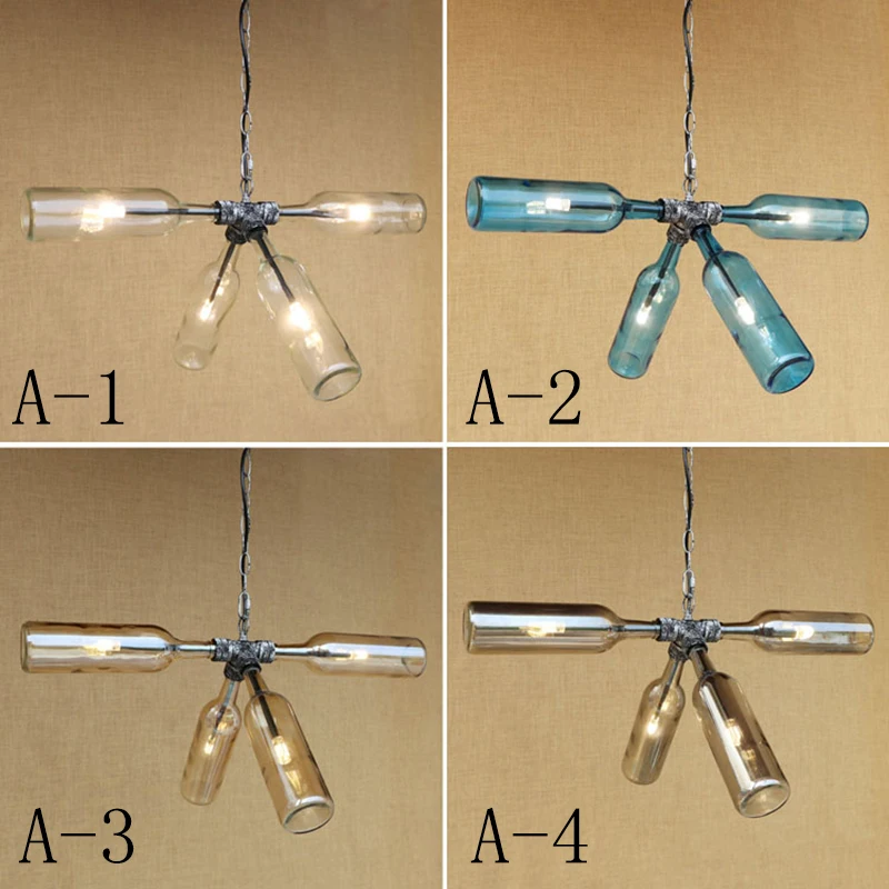 

New G4 american country vintage glass lampshade Indoor pendant lights Edison bulb luminaire suspension 220v for dinningroom bar