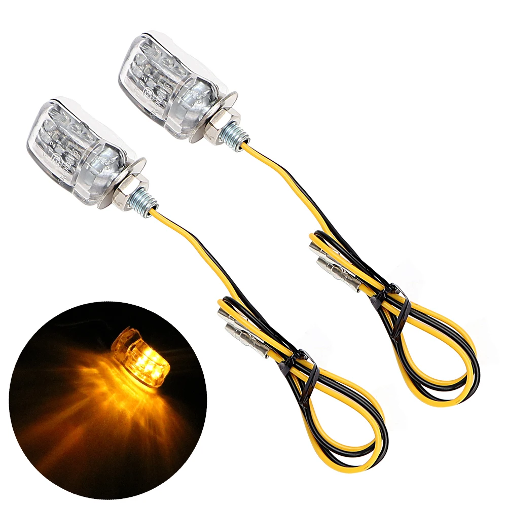 1 пара мини указатели поворота для мотоцикла 6 светодиодов|turn signal|turn signal amberturn light |