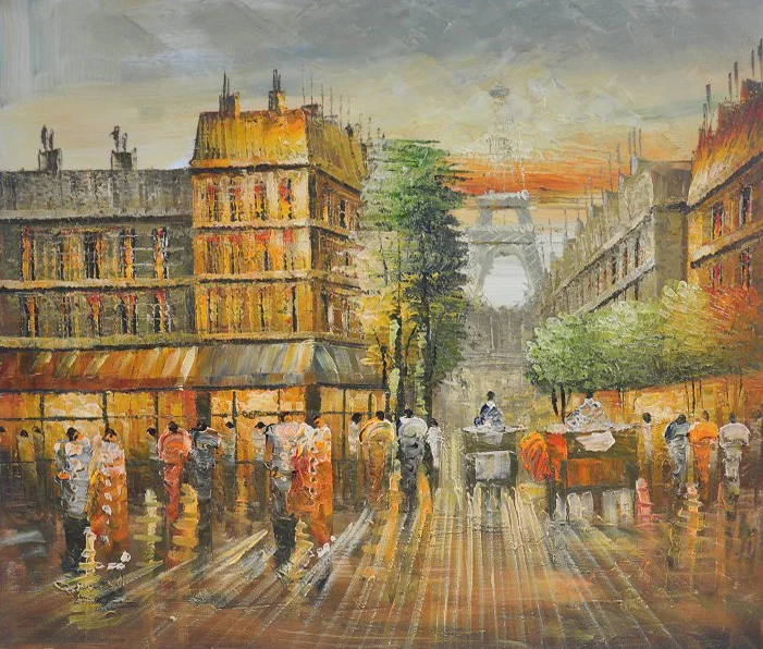 Ручная роспись Современный домашний декор гостиная зал Настенная картина цвета