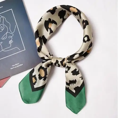 Новинка 70x70 см женский многофункциональный полиэфирный шелковый шарф