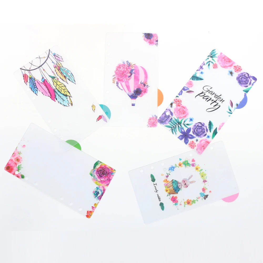 Оригинальный творческий мультфильм 6 отверстий ПВХ Индекс Набор разделителей