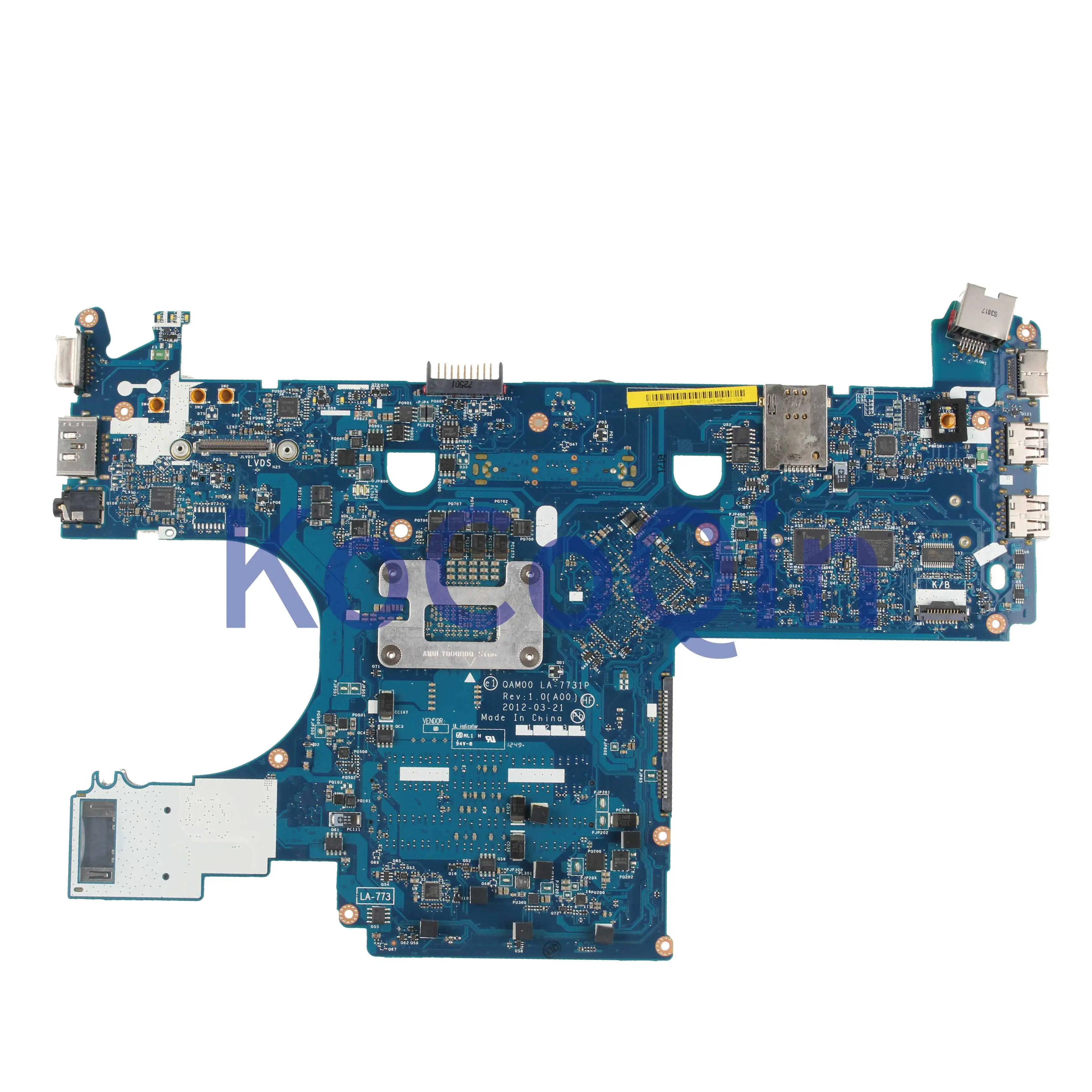 KoCoQin материнская плата для ноутбука DELL Latitude E6230 Core I3-2350M CN-0FTRC0 0FTRC0 QAM00 LA-7731P SR0DQ SLJ8A |
