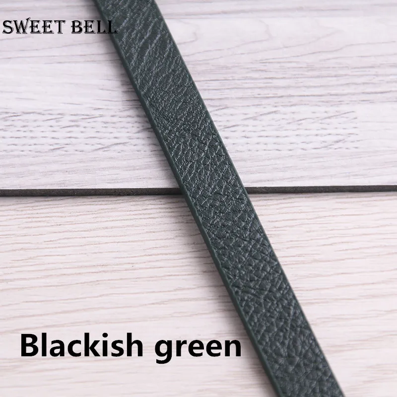 Blackish green 3 корня 1,2 метра x 10 мм плоский шнур из искусственной кожи и веревка для изготовления ювелирных изделий своими руками аксессуары для изготовления модных ювелирных изделий материал для браслета - Цвет: Blackish green