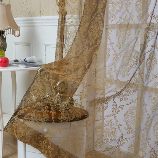 Шторы из тюля бархатная качественная занавеска вуали с вышивкой роскошная