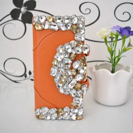 Orange Кошелек с кристаллами, женские клатчи, роскошные сумки, держатель для карт, вечерняя сумочка, черный Свадебный Кошелек, коровья кожа, кошелек, дамские подарочные сумки - Цвет: Orange