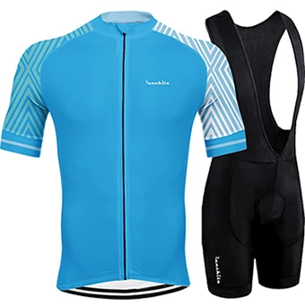 SETS 08 Ropa ciclismo hombre Runchita Велоспорт Джерси с коротким рукавом комплект одежды для велоспорта открытый mtb ropa ciclismo велосипед наборы одежды - Цвет: SETS 08