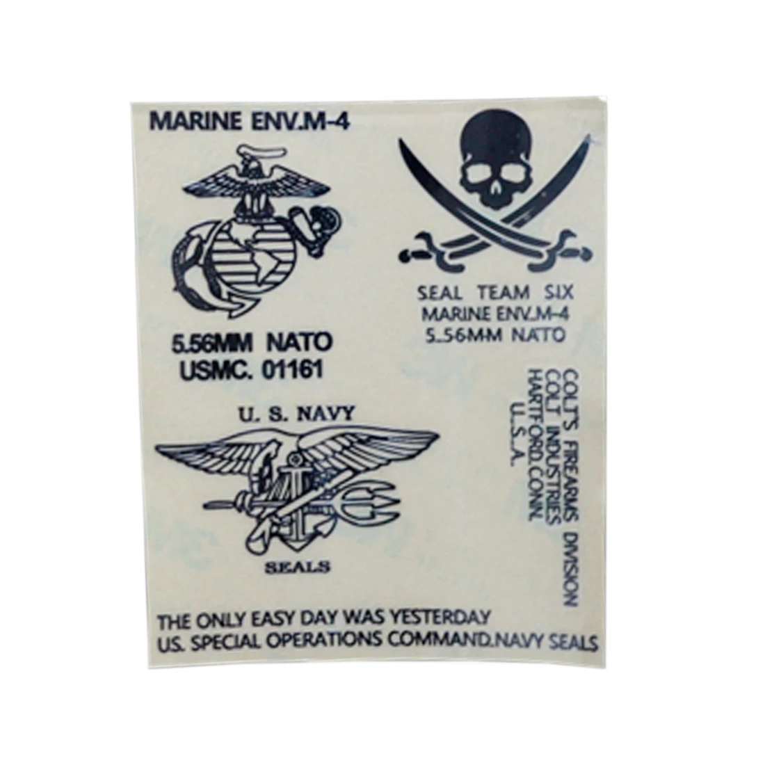 3 Seal Global Hawk морской корпус стикер металлические отличительные знаки-белый - Цвет: 3