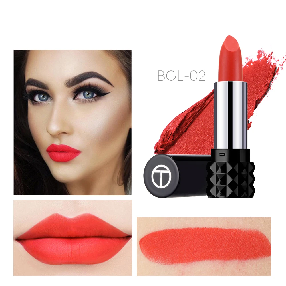 O.TWO.O Matte Lipstick 12 Colors lips makeup Long Lasting Velvet Silky Sexy Moisturizer Cosmetics |