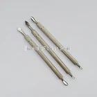 Инструменты для резьбы по коже, новые формовочные инструменты для скульптуры кожи, вставка с двойной головкой из резной стали для кожи, формирующая ручка