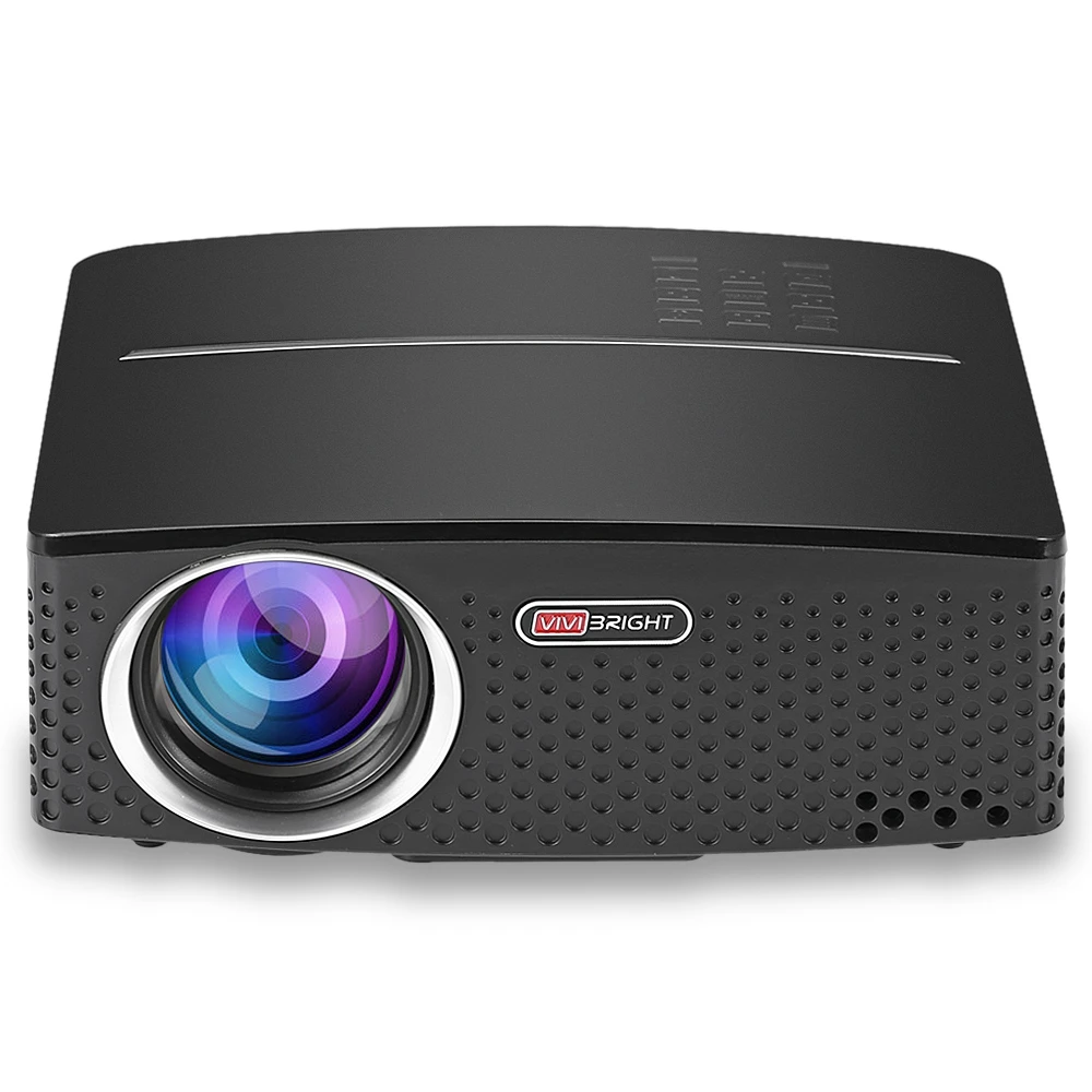 VIVIBRIGHT GP80 lcd проекторы 1800 люмен HD мини портативный проектор для домашнего кинотеатра Поддержка 1080P USB HDMI