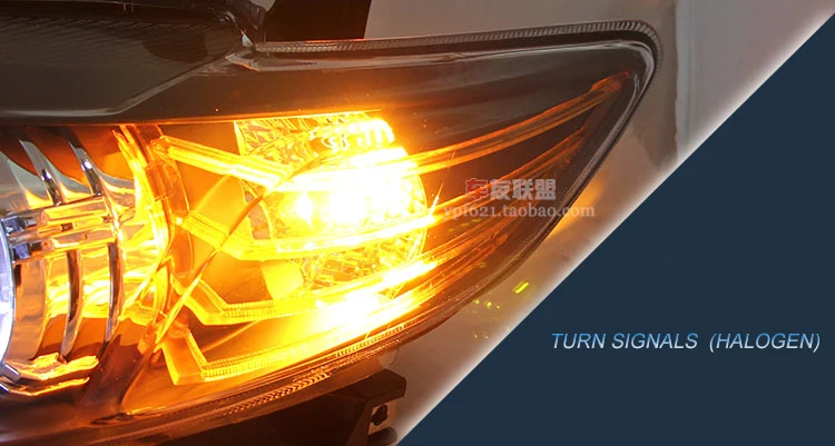 Фара для Toyota corolla фары 2007-2011 светодиодный фонарь DRL H7 ксеноновая лампа
