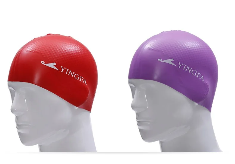 Silicone Swimming Cap For Men Women Children Kids Long Hair Hood Ultrathin Hat Protect Ears Waterproof New Arrival