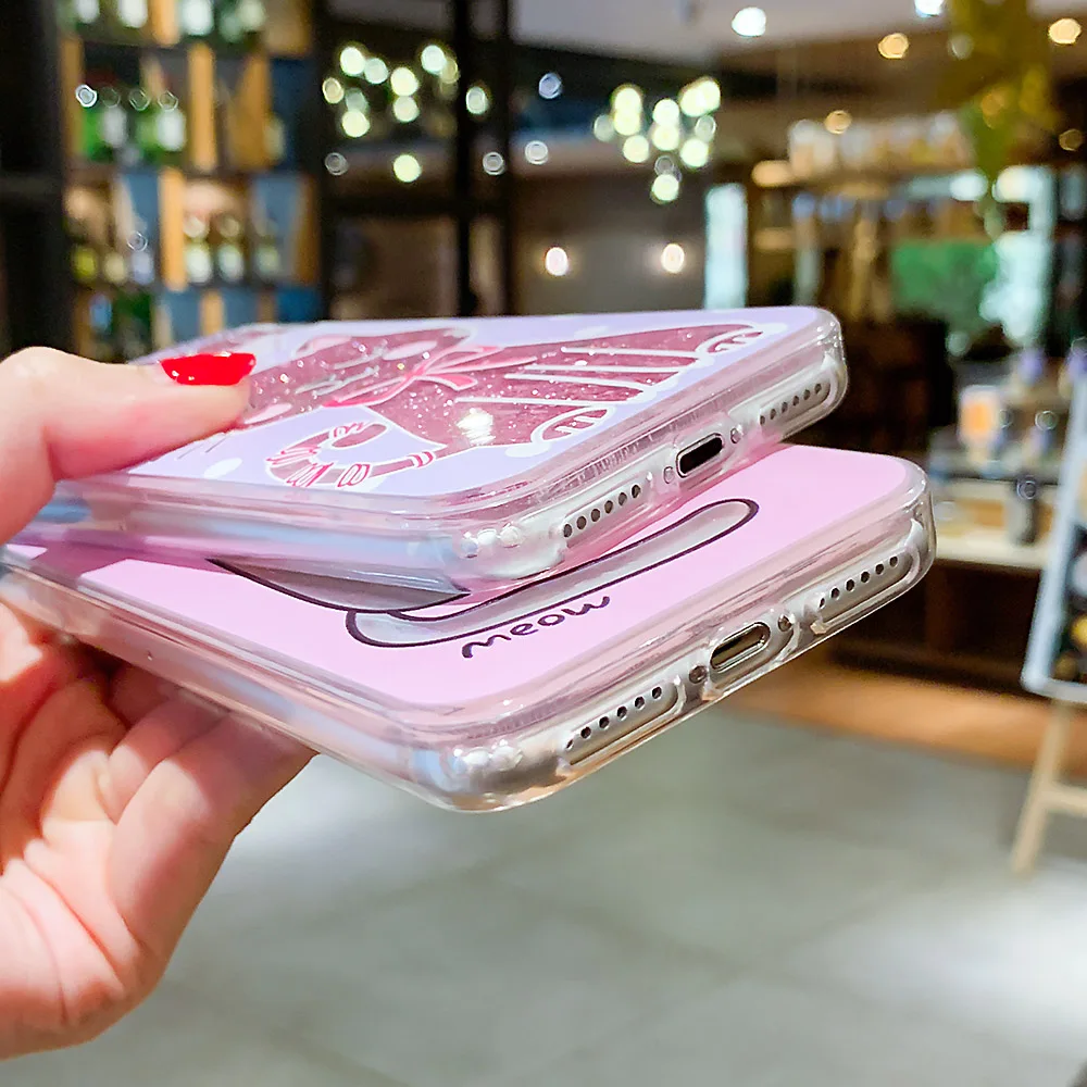 Чехол для iPhone 7 Plus 6 6s 8X5 5S SE XR XS MAX жидкость зыбучие пески мягкий чехол телефона ТПУ