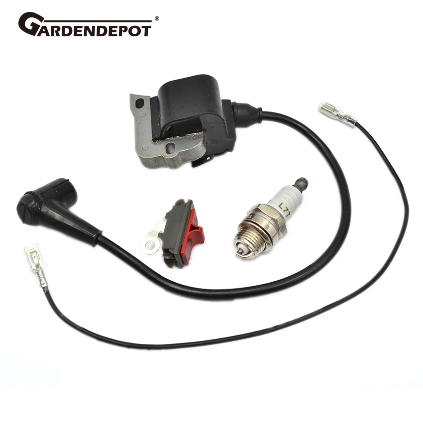 Зажигание запальной свечой катушки на Off ВЫКЛЮЧАТЕЛЬ комплект для HUSQVARNA 50 51 55 254 257