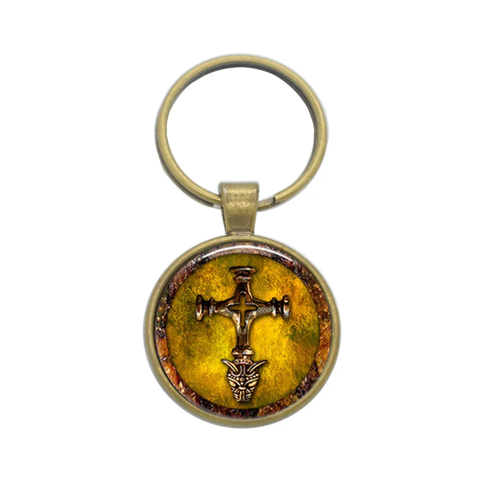 12 шт./лот Норвежский Wolfcross брелок стекла фото Кабошон E3899 | Украшения и аксессуары