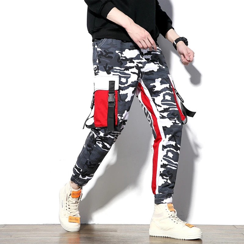 

2019 New Autumn Hip Hop Men Cargo Pants Camouflage Pants Comfortable Cargo Trousers Camo Joggers Sweatpants ABZ503