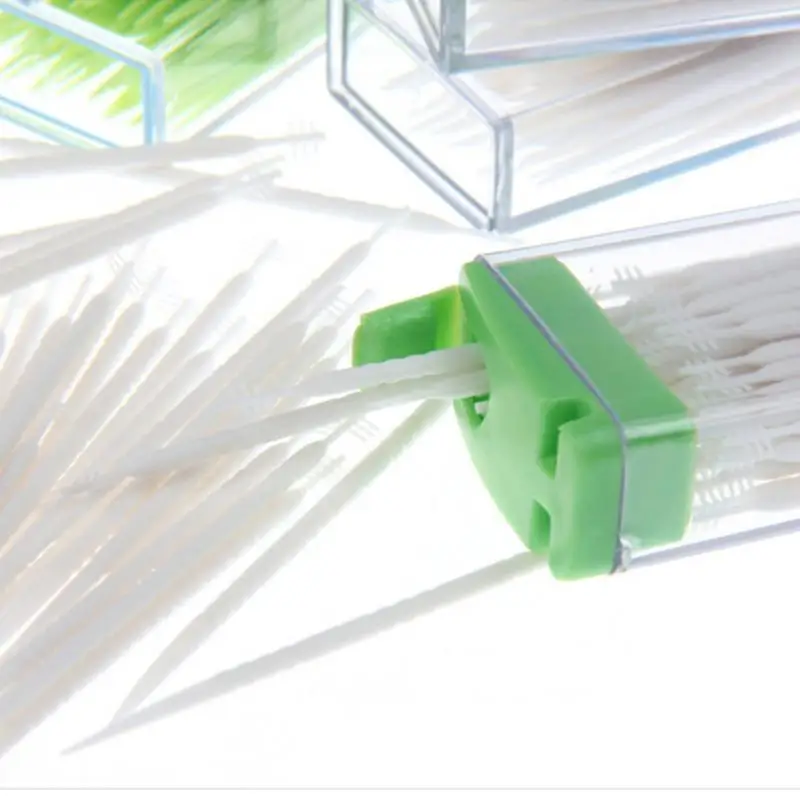 2018 Новый зубочистка 50 шт двуглавый уход за полостью рта зубная щетка зубные