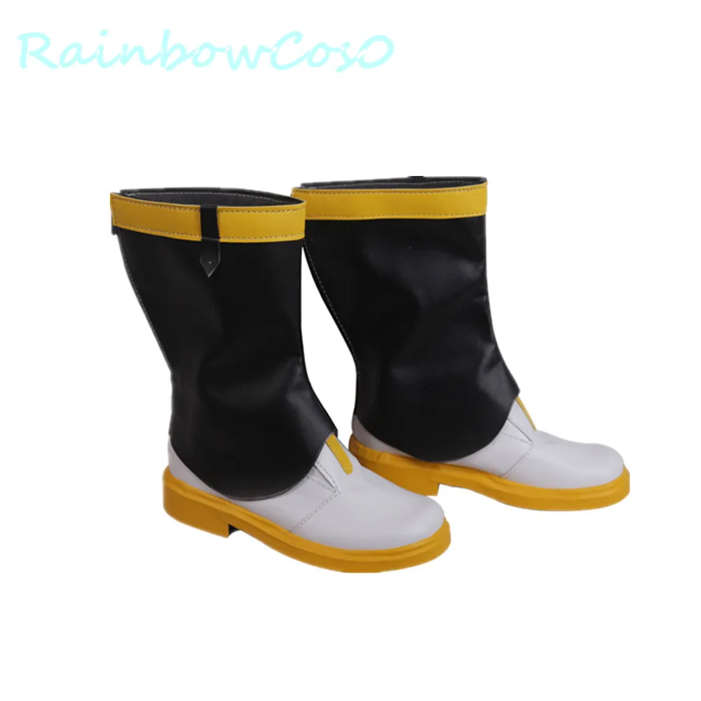 Обувь для костюмированной вечеринки rainbowco0 VOCALOID 3 Kagamine Len Boots Game Anime Хэллоуина и