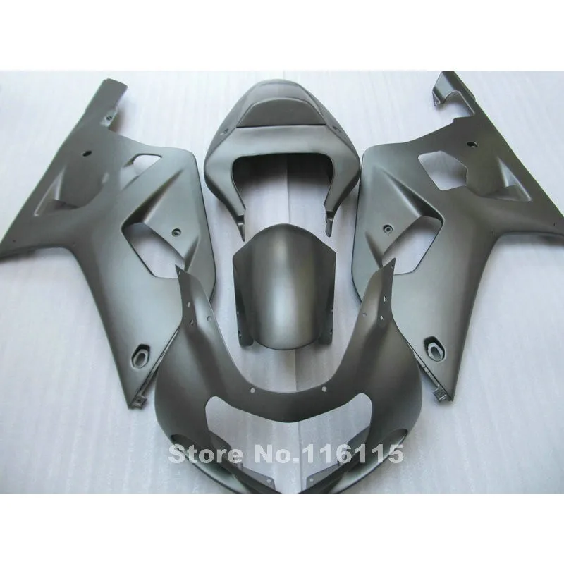 Впрыска ABS обтекатель комплект для SUZUKI GSXR 600 750 K1 K2 2001 2002 2003 матово-серый Обтекатели gsxr600 gsxr750 01 02 03 A